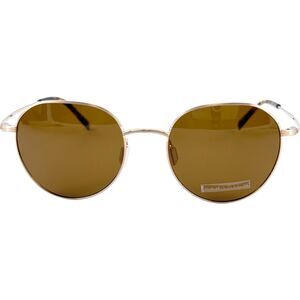 Paradigm 19-32 Unisex Sunglass YG Gold w DK Brown Lenses
